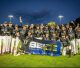 Đội bóng chày Draci ăn mừng tại giải Baseball European Club Champion