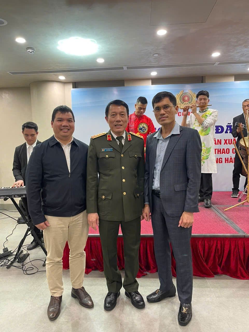 Ảnh lưu niệm tại sự kiện của Hiệp hội Thể thao Công an nhân dân Việt Nam